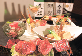 ▲おまかせコースの一例(4000円)