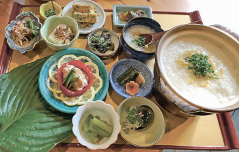 ▲「季節の彩り朝御膳」の一例