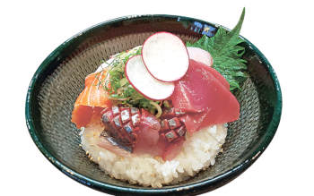 ▲「海鮮丼」(1200円)