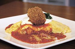 カニクリームコロッケオムライス 1190円
