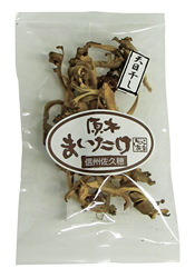 天日干しの乾燥マイタケ。戻して、きんぴらなどに。戻し汁はスープに