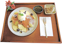 秋のパンケーキ(500円)