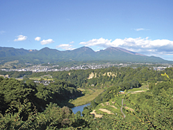 庭から見る景色
