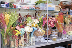 豊富な花材